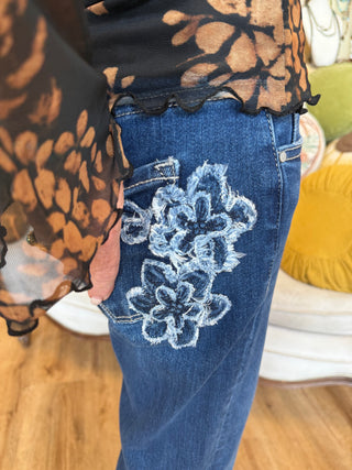 Risen Flower Patch Jean