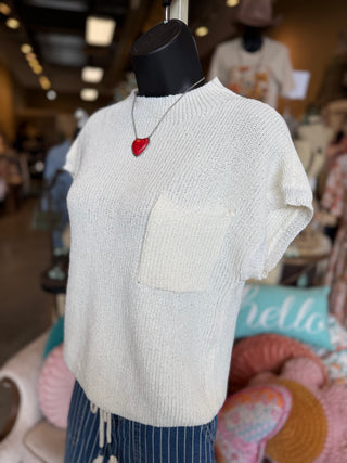Dry Herb or Vanilla Cap Sleeve Sweater