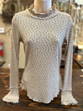 Ivory or Mocha Printed Thermal Top