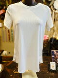 Rib Knit Tee in Ginger, Oatmilk or Off White