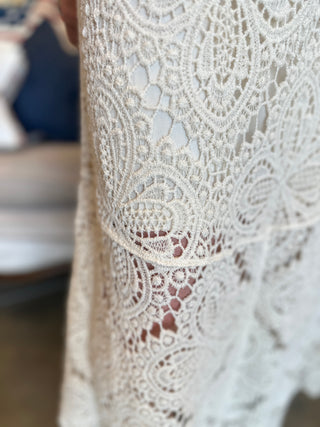 Boho Crochet Maxi Skirt