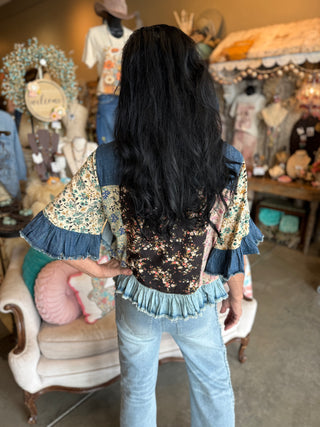 Denim Patchwork Jacket