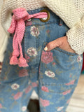 Rose Printed Jean