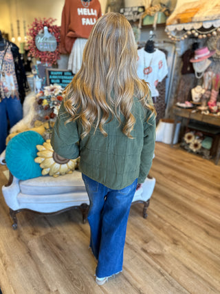 Olive or Tan Quilted Jacket