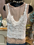 Natural Crochet Cami Top