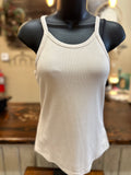 Clay or Oatmeal Thin Strapped Tank Top