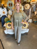 Floral Sheer Lace Top in Ivory, Olive or Mocha