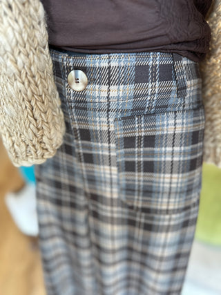 Black  or Coco Plaid Pant
