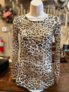 Leopard Lace Layering Top