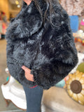 Black, Khaki or Ivory Faux Fur Jacket