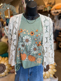 Fall Floral Graphic Tee