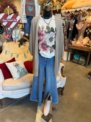 Floral Yarn Graphic Tee