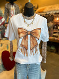 Fringed Bow Graphic Tee