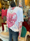 Disco Heart Graphic Tee