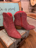 Corkys Shine Bright Bootie in Pink