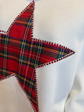 Tartan Plaid Star Patch Top