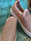 Corkys Swank Sneaker in Blush Crystals