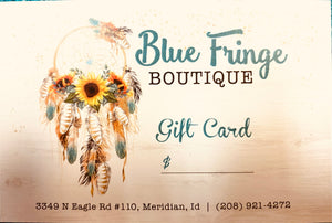 Blue Fringe Boutique Gift Card