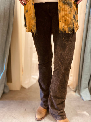 Black/Brown, Camel, Black, Denim Blue, Turquoise and Olive Yoga Pant