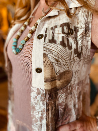 Sparkly Pink, Black or Beige Tank Top