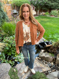 Gauze Jacket in Camel, Ash and Magenta